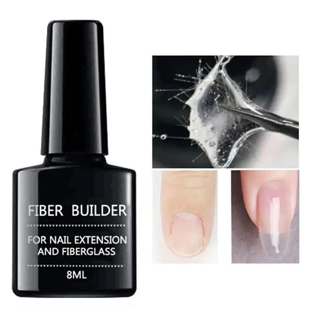1-2 см Стекловолоконный гель для наращивания ногтей восстанавливающий волоконный