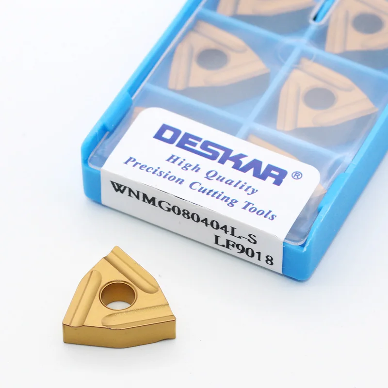 WNMG080404 TM LF9018 WNMG080408 CQ CM PM insertos de torneado de carburo de escritorio de aleación dura herramienta de torno cortador de acero