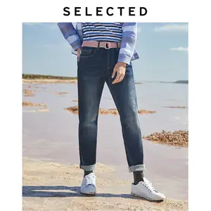 Выбранные Для Мужчин's зимние узкие сапоги выше колена растягивающиеся выцветания потертостями джинсы L  419432527