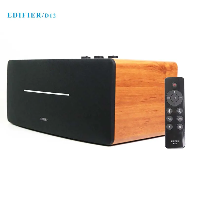 Edifier-altavoz inalámbrico de alta potencia D12, subwoofer con bluetooth, portátil, de madera,...