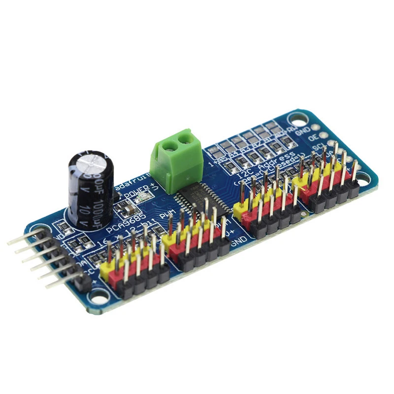 PCA9685 16 канал ПВМ сервопривод бортовой робот контроллер межсоединений