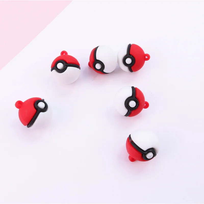 Pokemon Elf Ball Silicone Double-sided Cute Keychain Pikachu Key Pendant Accessories | Дом и сад