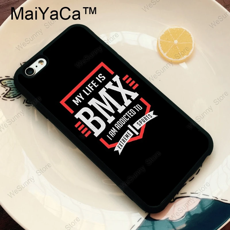 MaiYaCa BMX велосипед Экстремальные виды спорта, ТПУ чехол для iPhone 11 Pro MAX X XR XS MAX 6 6s 7 8 плюс 5S чехол на заднюю панель