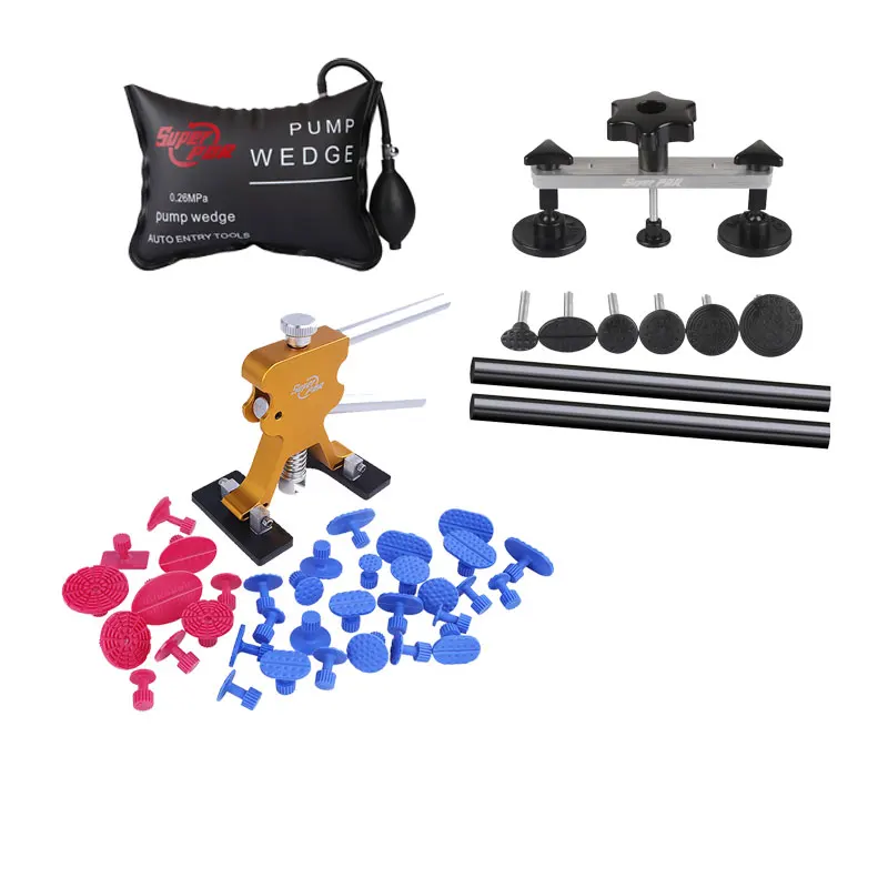 PDR золотой цвет вмятин Съемник 10 шт. красный цветной клей вкладки 25 синий