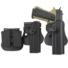Кобура для пистолета с двумя карманами для магазина IMI Security 1911, кобура для пистолета Colt 1911, для страйкбола, стрельбы, охоты, ремня, поясная кобура
