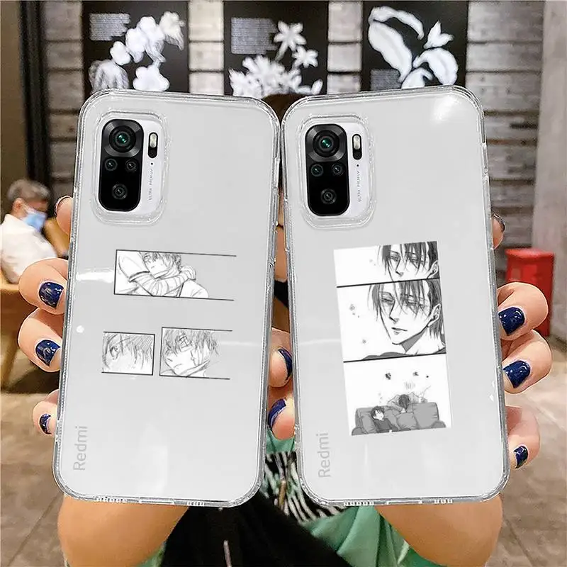 

Sekai ichi hatsukoi takano Phone Case for xiaomi 11 redmi note 10 9 8 7 pro lite T A S 10T 9A 8T pro 4G transparent coque funda