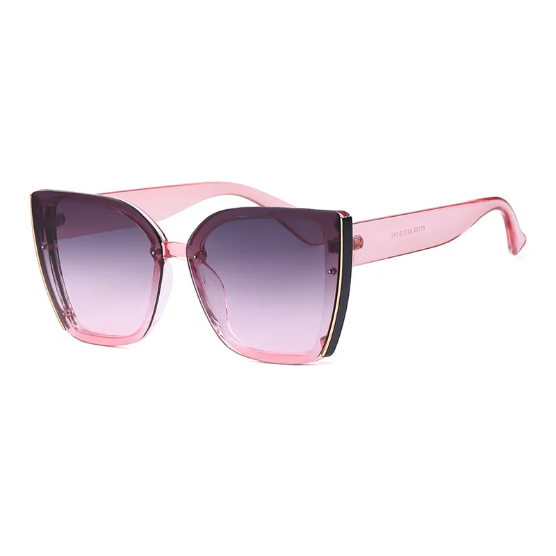 

OIMG 2021 New Fashion Big Frame Ladies Sunglasses Trend Ladies Luxury Brand Designer Sunglasses UV400 Vintage Ladies Sunglasses