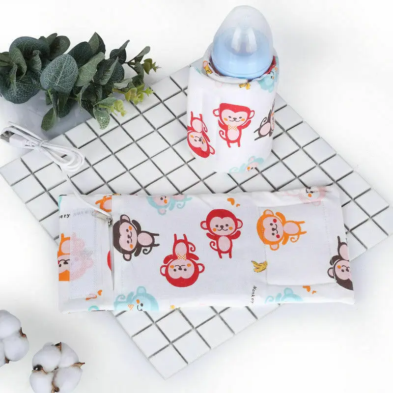 C Baby Portable Bottle Feeding Warmers Babies Infant Nursing Bottles Feed Protection Bag Heater Warmers - Color: C