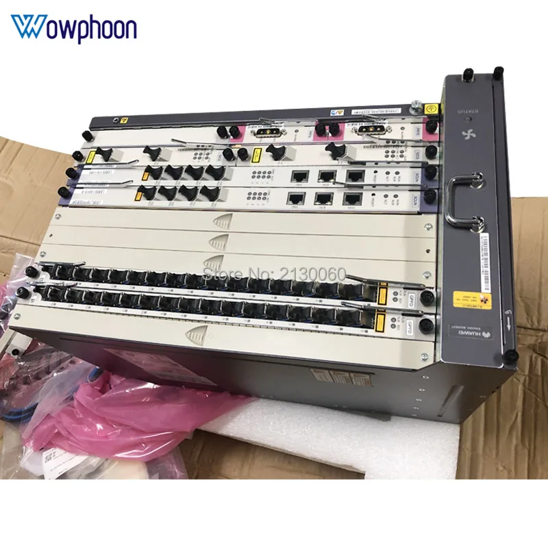 Huawei GPON OLT MA5683T 1 г, 2xSCUN плата управления+ 2xPRTE Усилитель мощности доска+ 2x scun+ 2x GPBD/GPFD сервис доска B+ C