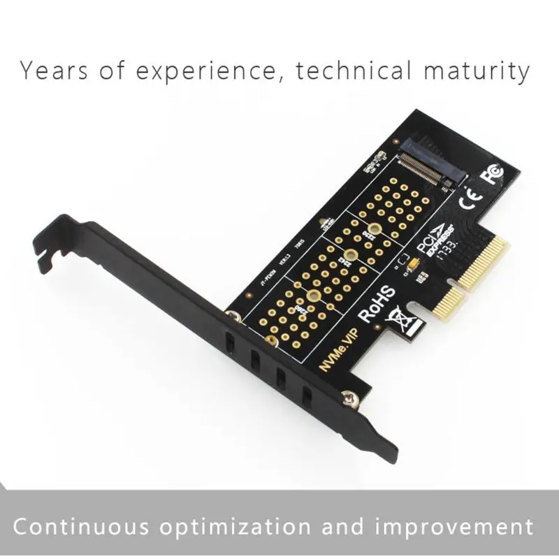 

M.2 NVMe SSD NGFF to PCIE X4 Adapter M Key Interface Expansion Card Support PCI Express 3.0 x4 2230-2280 Size Full Speed