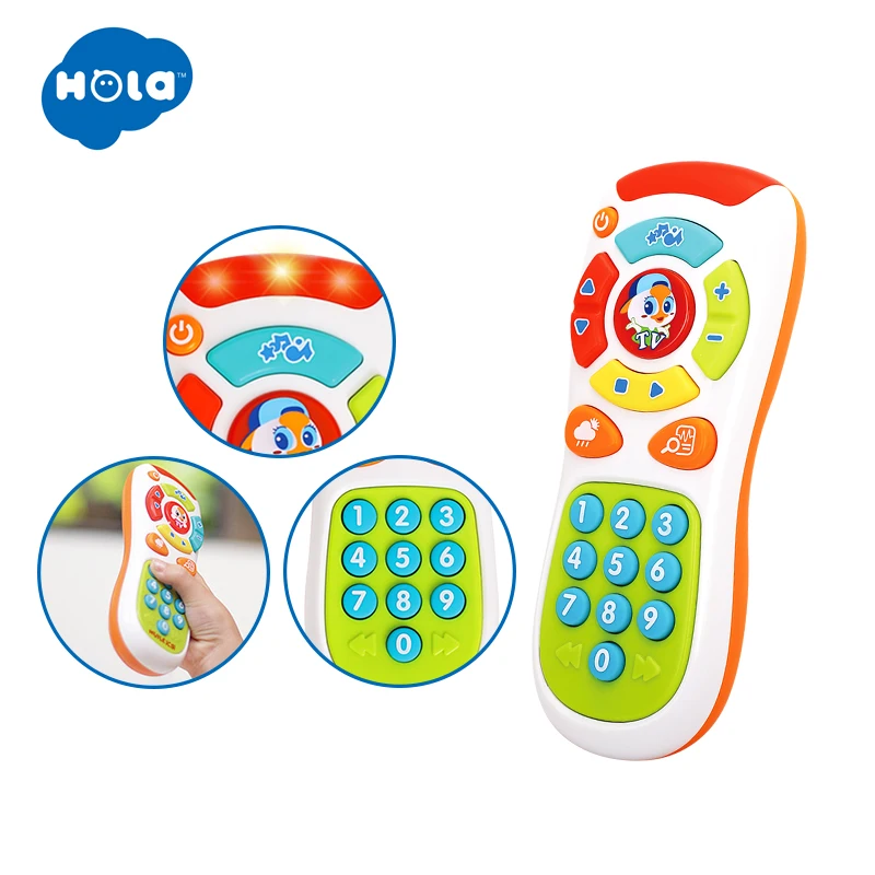 HOLA TOYS 3113, детские игрушки, электрический пульт дистанционного управления, светильник и музыка для детей, подарки