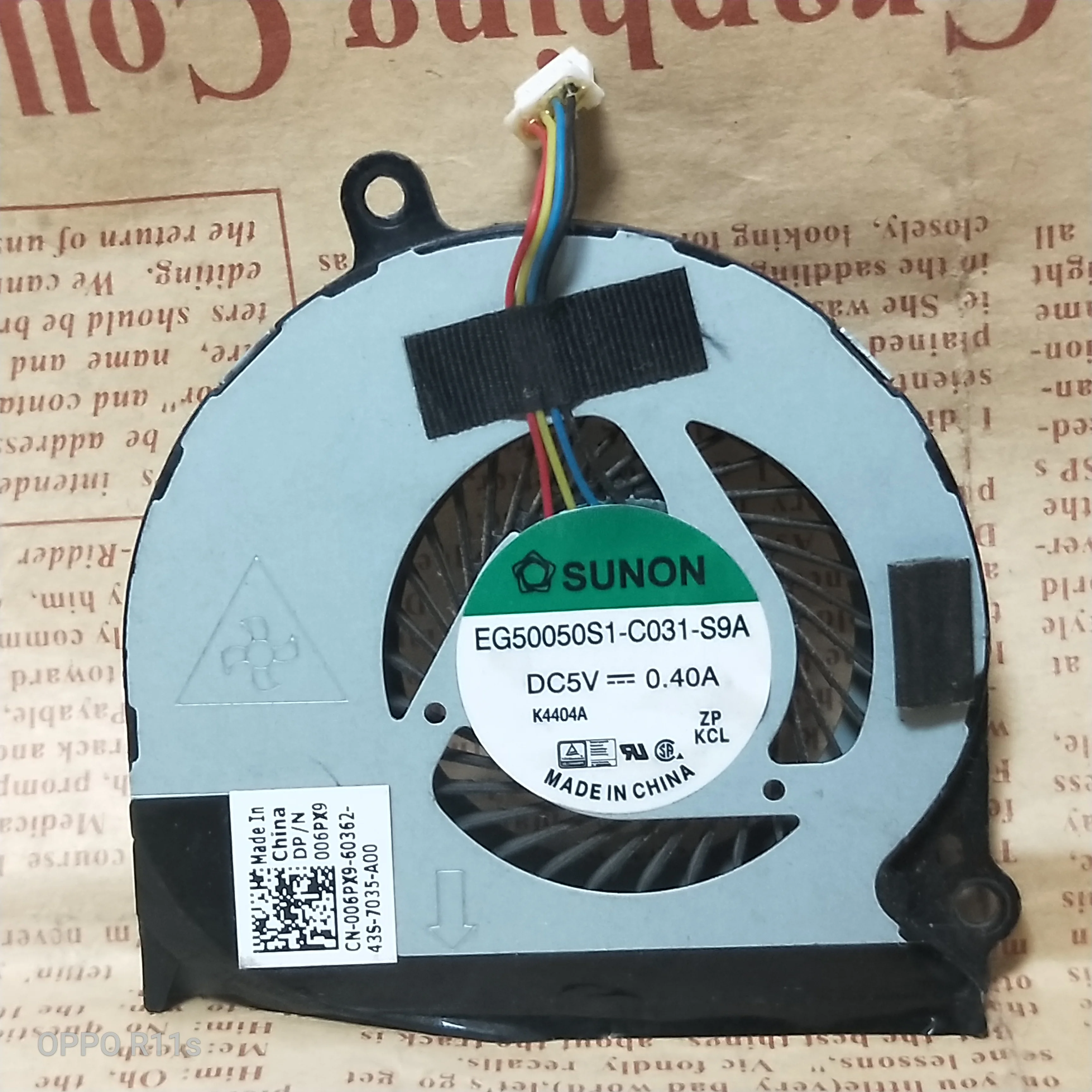 

CPU Cooler Fan Used For Dell Latitude E7440 7440 E7420 E7450 06PX9 EG50050S1-C031-S9A KSB05105HC CL1L 0 0HMWC7 Radiator