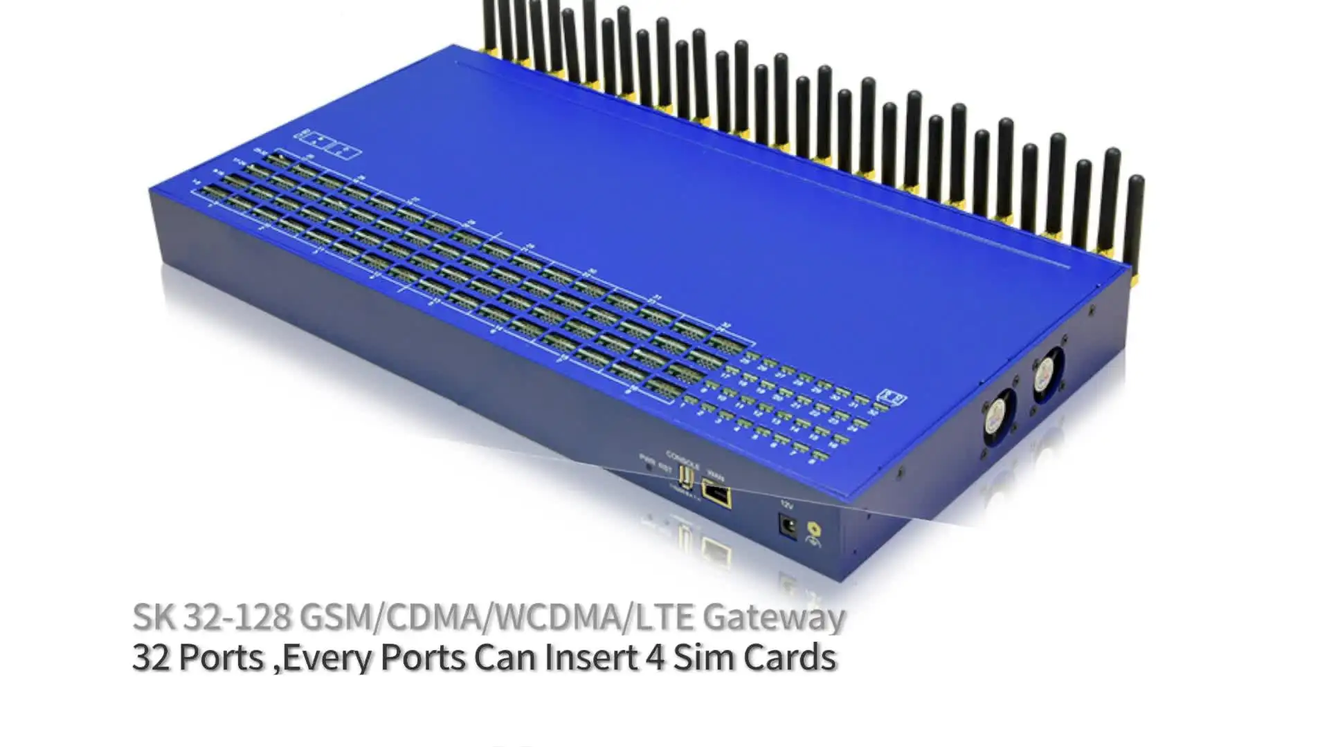 

Gsm-шлюз, 8 портов, 32 SIM-карты