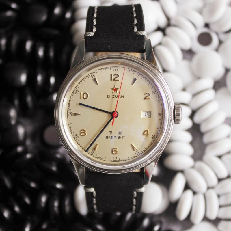 Военная Униформа пилот 1963 часы 40 мм air force авиации хронограф автоматические