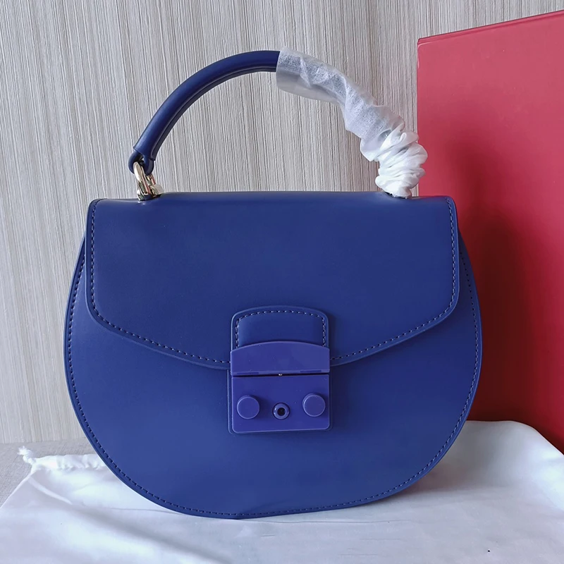 

Fashion Luxury Brand Designer Style Women Crossbody Bags Top-handle Flap Saddle Ceramic Lock Genuine Leather Original Quality