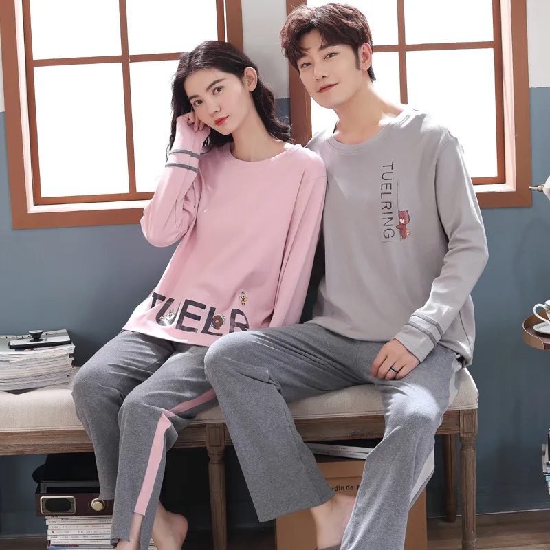 Wontive мужской Пижамный костюм осень клетчатые штаны пара пижам пижама с длинным