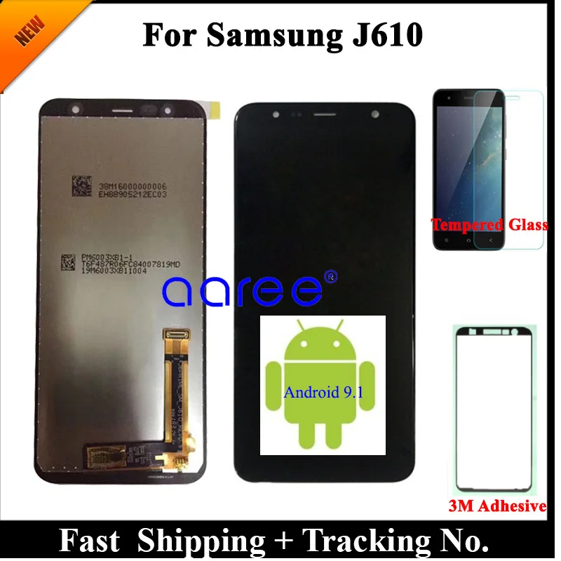 100% протестированный жк дисплей для Samsung J6 Prime 2018 J610 LCD J610F Plus экран с сенсорным