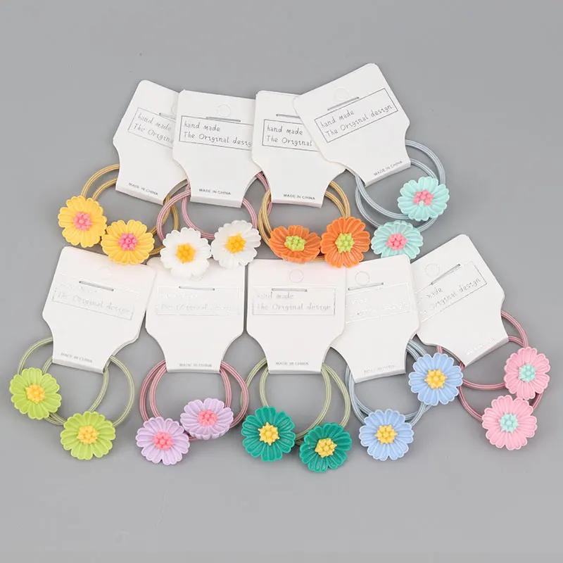 Изысканный галстук для волос с цветами Детский резинка девочек аксессуары