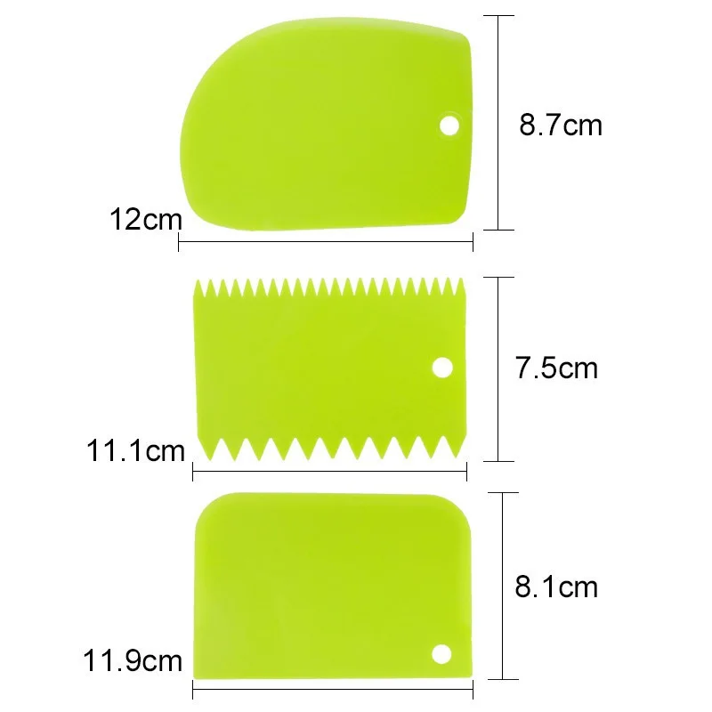 Пластиковые шт./компл. инструменты для украшения тортов блестящие шпатели