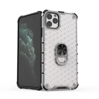 airbag shockproof armor ring stand phone case for iphone 11 pro max se 2020 honeycomb hard case for iphone x xr xs max 6 6s 7 8