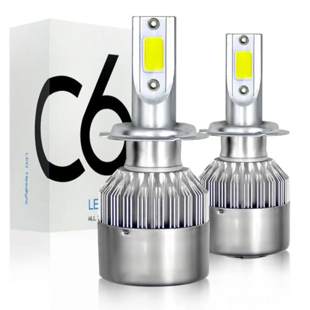 

2PCS 4300K 72W 8000LM 6500K H4 H1 H3 Turbo LED Car Headlight H7 H8 H9 H11 H27/880/881 9005 HB3 9006 HB4 9007 Fog Light Bulb
