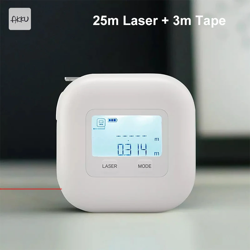 Лазерная измерительная лента Xiaomi AKKU 2 в 1 с ЖК-дисплеем | Бытовая техника