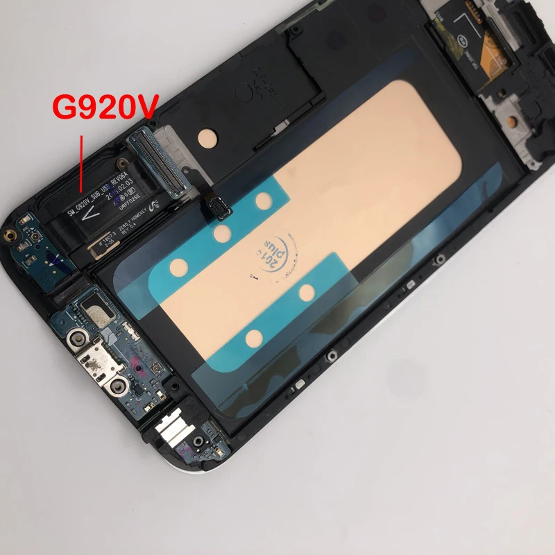 NEW OEM Amoled LCD Display Frame For Samsung Galaxy S6 G920 G920F G920A G920i G920V G920P Touch Screen Digitizer Assembly | Мобильные