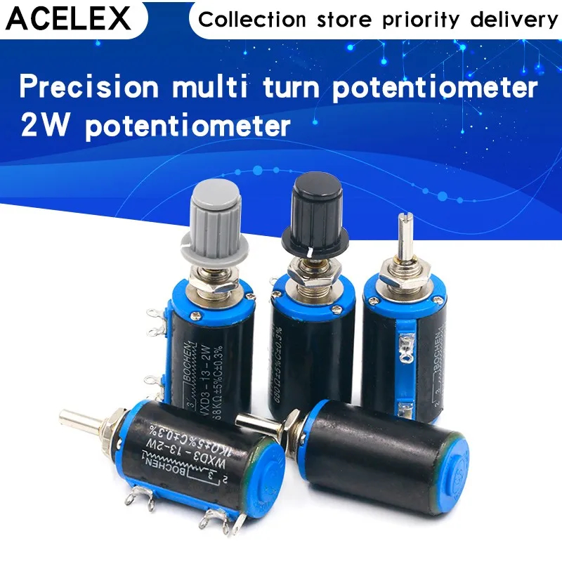 

20 шт WXD3-12-1W 100 220 470 1K 2K2 3K3 4K7 10K 22K 33K 47K Ohm 100R 220R 470R 2,2 K 3,3 K 4,7 K WXD3-12 1 Вт проводной потенциометр