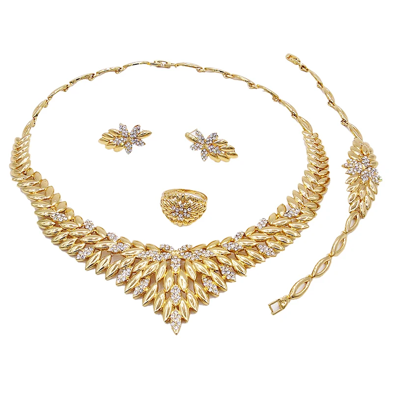 Yulaili классические модные африканские бусины комплект ювелирных изделий для