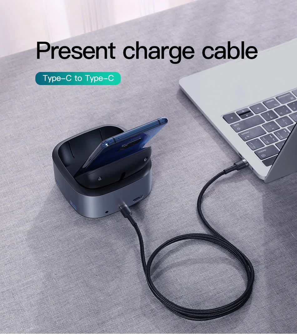 Baseus концентратор USB type c к HDMI 4k USB 3,0 концентратор type-c PD адаптер питания для MackBook Pro Air Qi Беспроводное зарядное устройство USB-C разветвитель