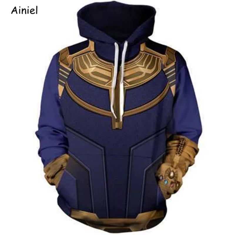 Костюм для косплея Endgame Thanos Iron Man футболка пальто куртка брюки женские толстовки