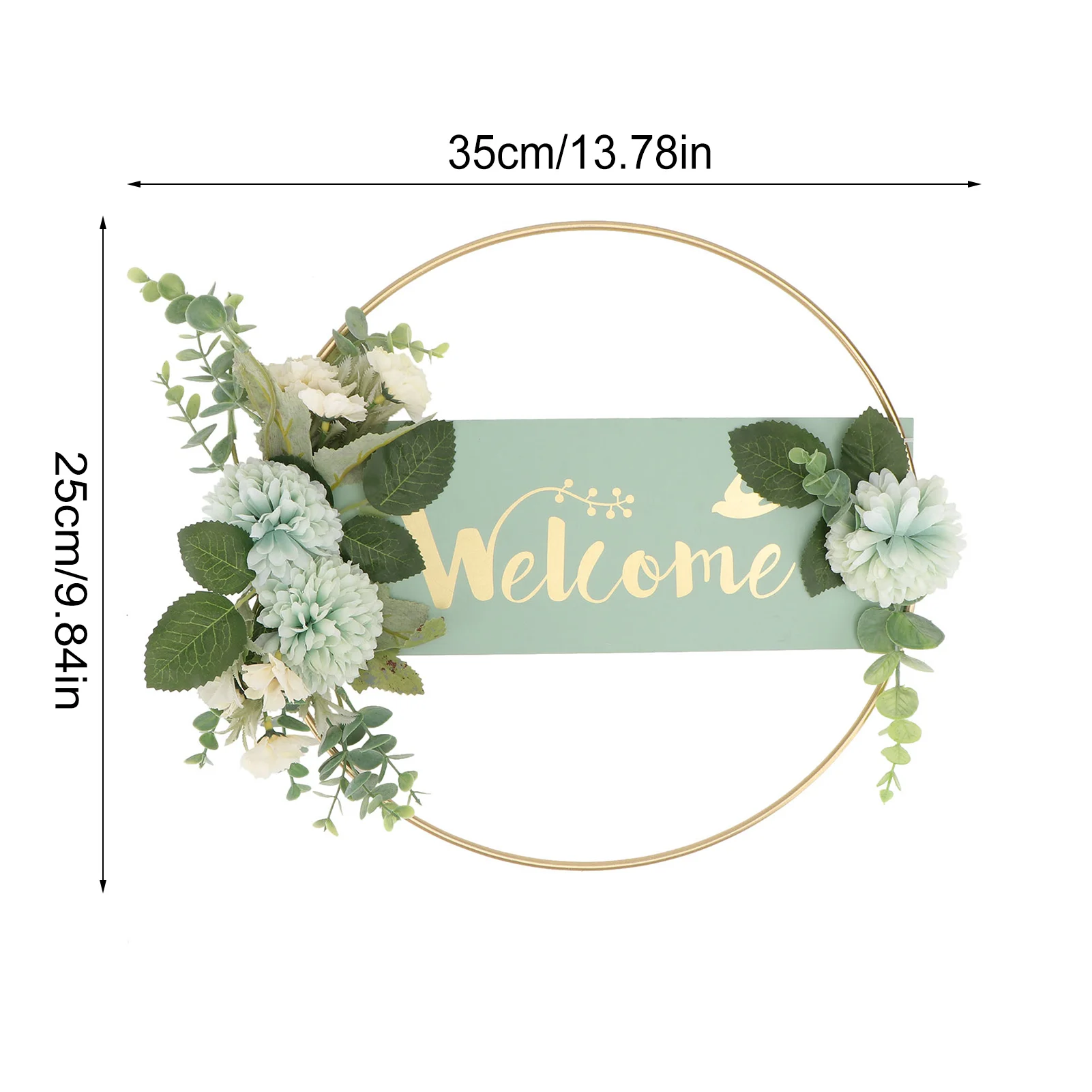 

Front Door Welcome Sign Wood Flower Wreath Spring Wedding Hanging Front Door Sign Welcome Wall Sign Home pendant Decoration