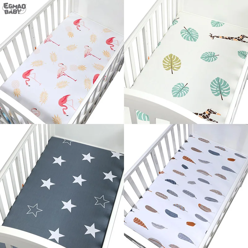 Простыня для детской кроватки размер 120*65 см 100% хлопок мягкий матрас кровати