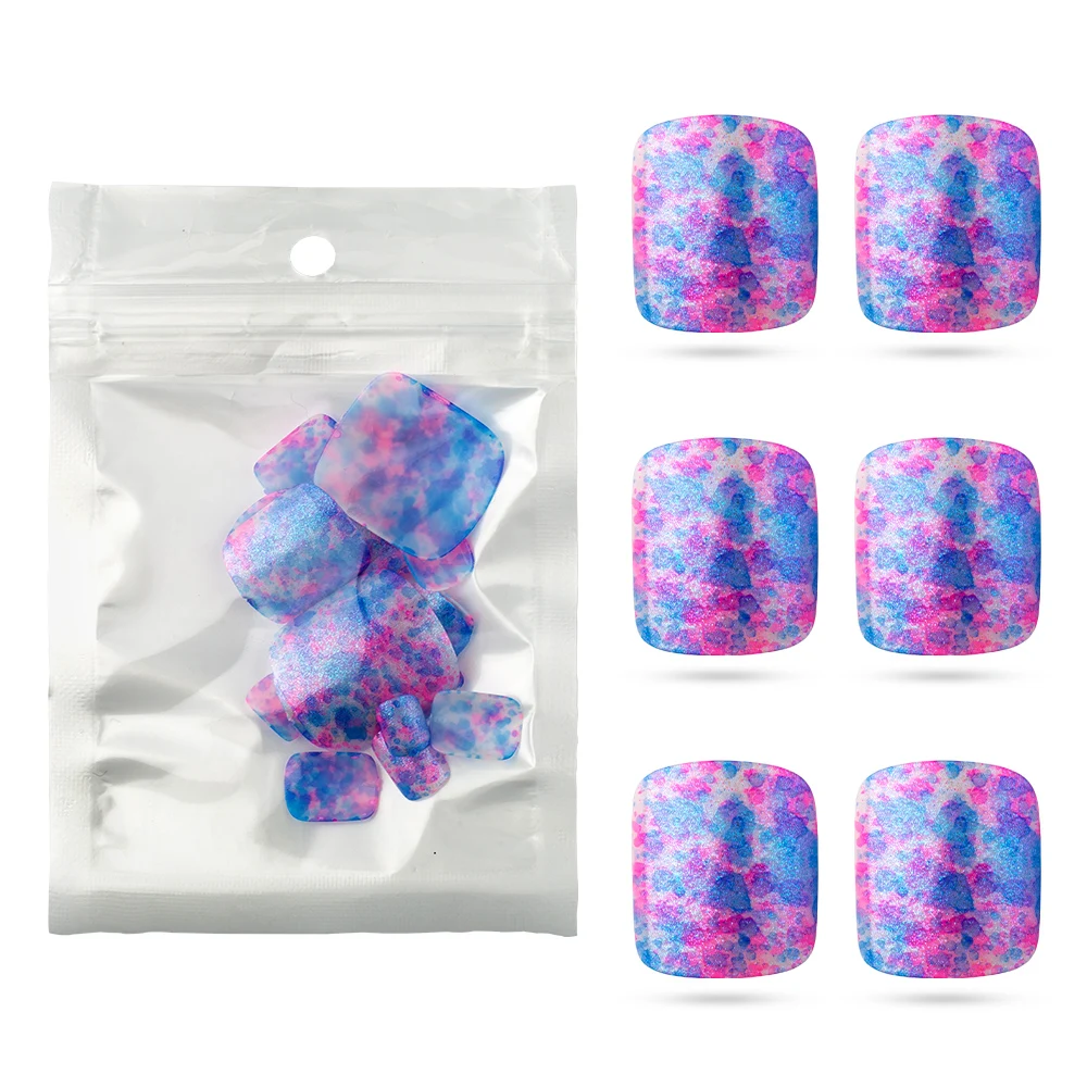 24 шт./жемчужный полипропиленовый наконечник для ногтей летний дизайн накладные