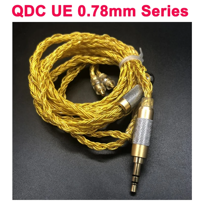 QDC UE 0.78mm Series JC16 6N OFC 16 акций 480 ядер наушники Обновление кабель для se215 se535 0,78 мм IE80 MMCX IM A2DC ZSN QDC UE серии - Цвет: QDC UE 0.78mm Series