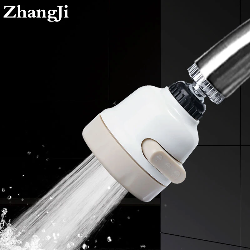 ZhangJi 3 Режимы работы крана аэратор для экономии воды высокой Давление фильтр-распылитель сопла 360 градусов Поворот диффузор аэратор гибкий