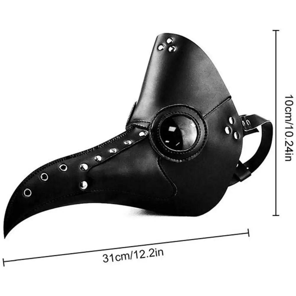 

Steampunk Plague Doctor Mask Long Nose Bird Mask Cosplay Fancy Mask Exclusive Gothic Retro Rock Leather Halloween Mask