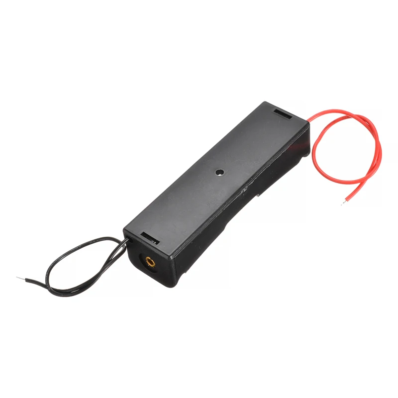 10 шт./лот черный пластиковый чехол для аккумулятора 18650 коробка хранения с