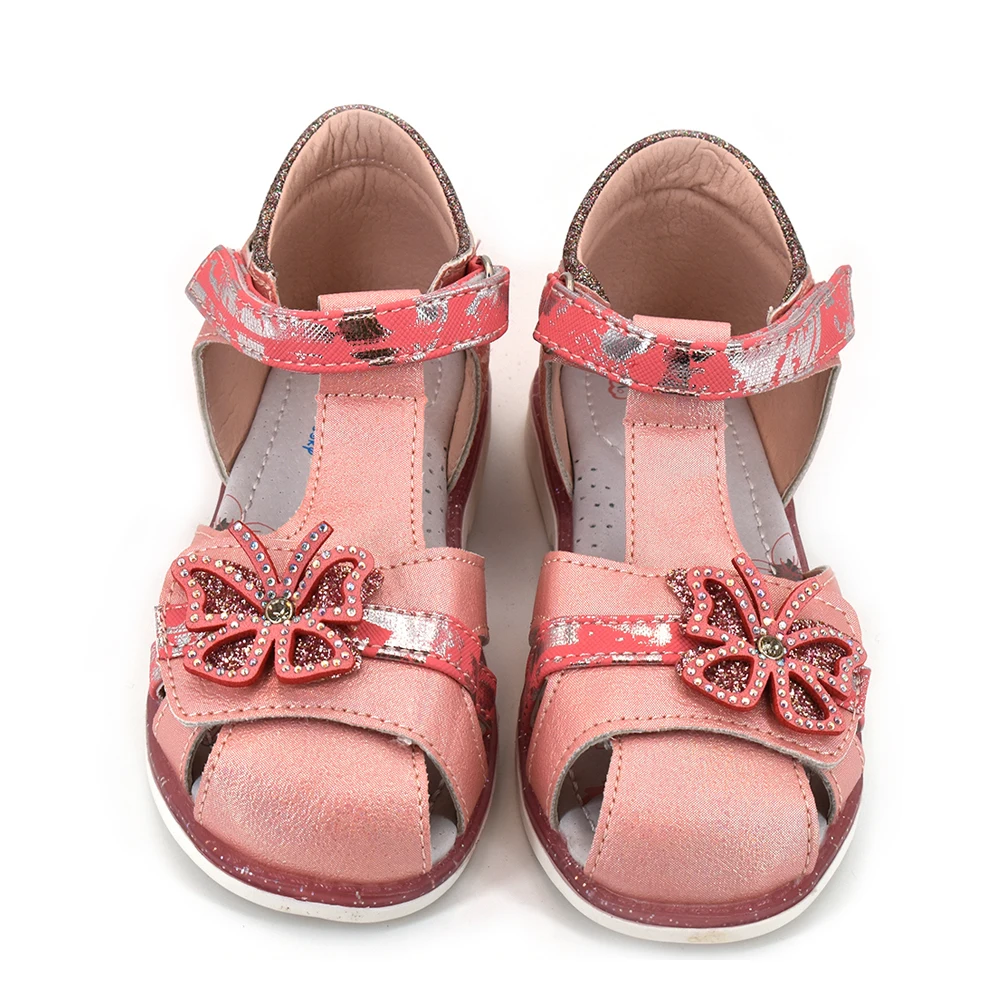 Bessky/2020 новые летние детские сандалии кожаные для маленьких девочек милые