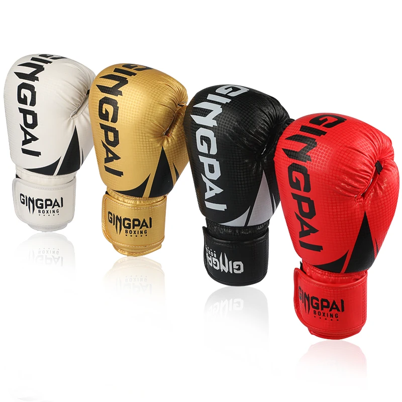 High Quality Adults Kids Women/Men Boxing Gloves Leather MMA Muay Thai Boxe De Luva Mitts Sanda GYM Equipments 8 10 12 6 OZ boks