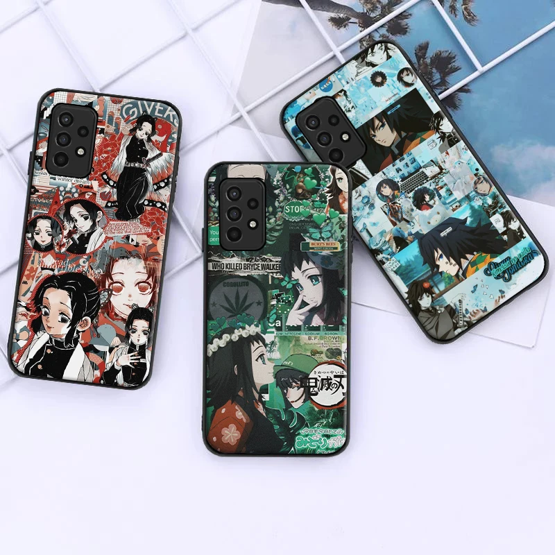 

Anime Demon Slayer TPU Phone Case For Samsung Galaxy A11 A21S A31 A32 A41 A42 A51 A52 A71 A72 Shell Black Cover Coque Capa