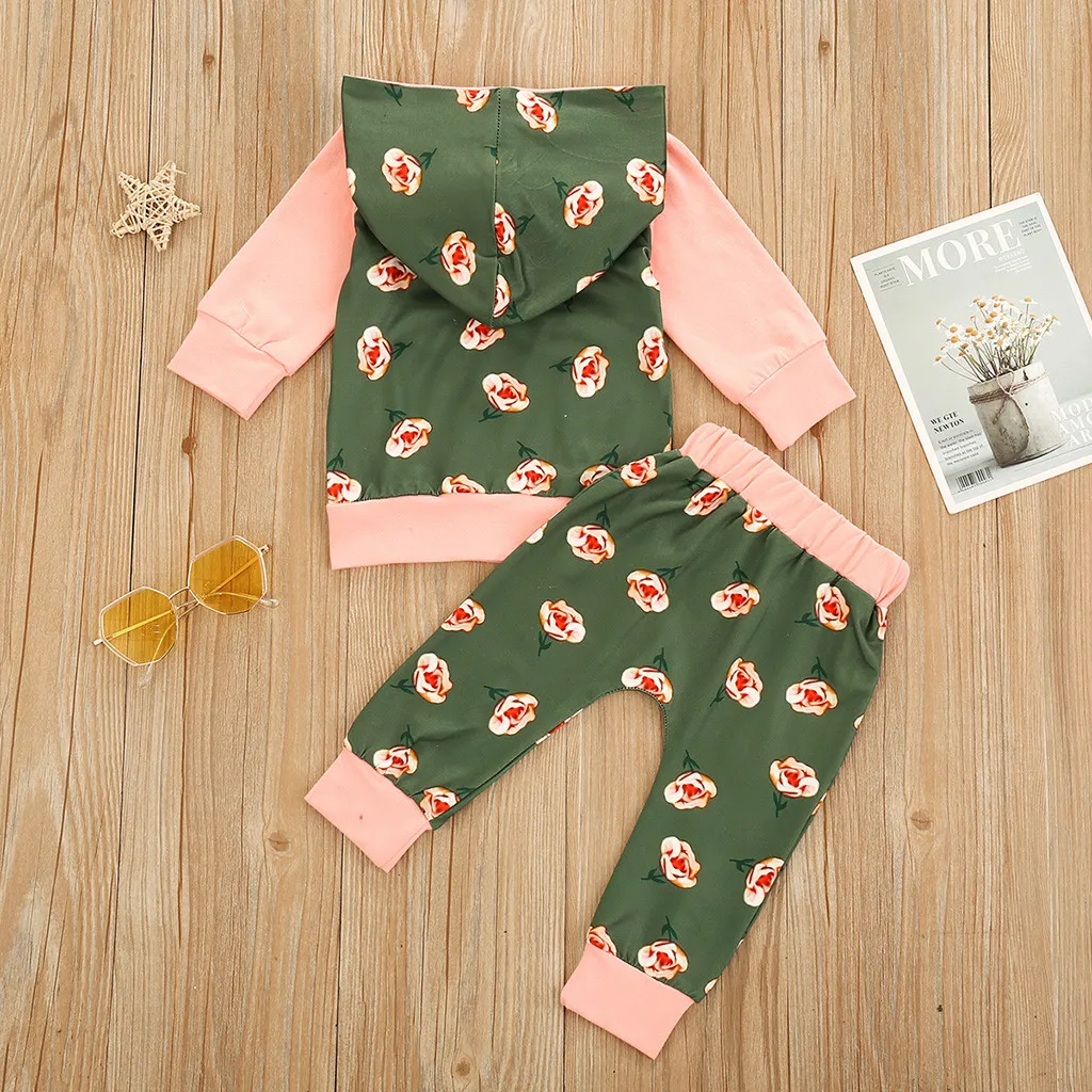 3 шт. Детский комплект из топа и брюк с капюшоном | Мать ребенок