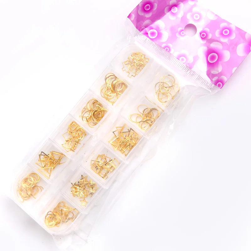 Ювелирные изделия Kalvaro 3D для самостоятельного маникюра золотистые Серебристые