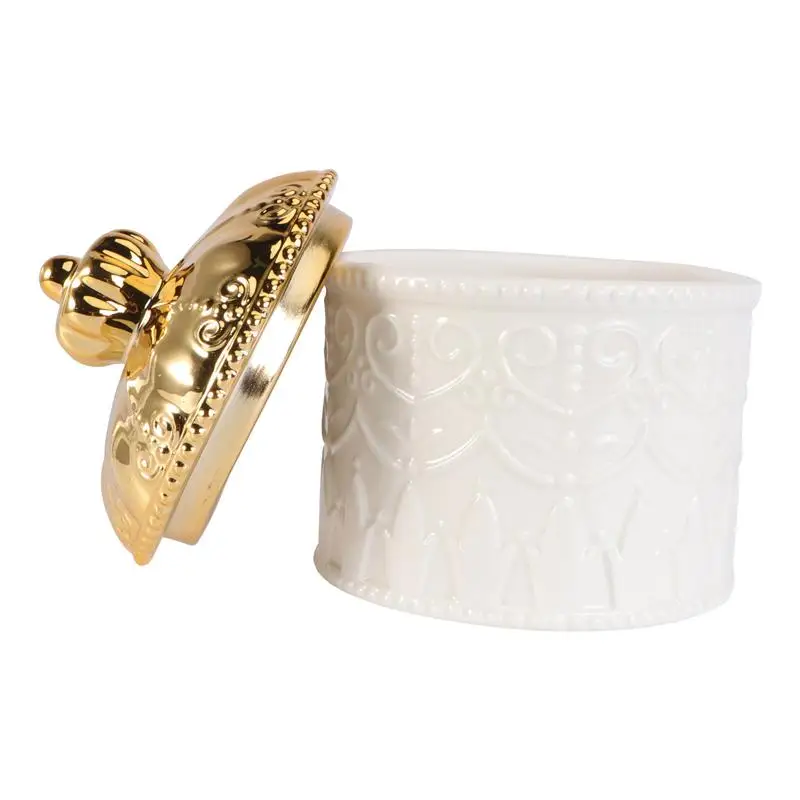 

1pc Ceramic Jewelry Storage Box Desktop Box Gift Wrapping Box Ceramic Craft