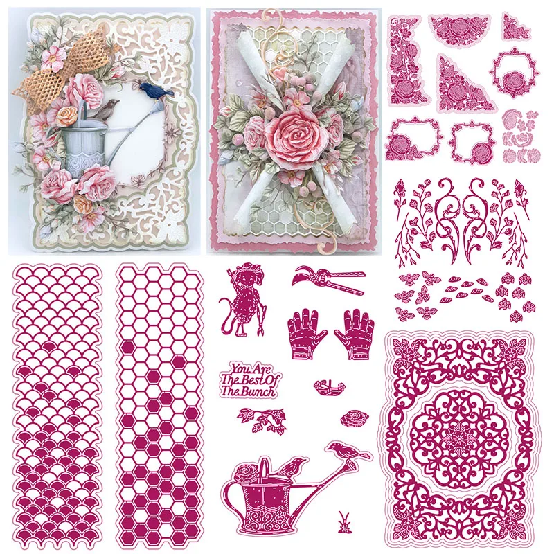 

2021 Arrival Newest Reusable Metal Cutting Carnation Crafts Coastal Currents Collection Diy Embossing to Make Photo Decoration