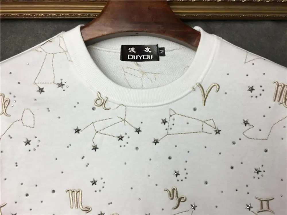 Новинка осенне зимняя Толстовка DUYOU свитшот Мужская брендовая одежда