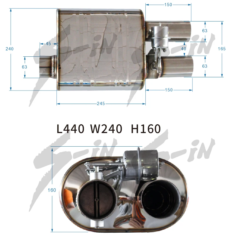 Вакуумный насос глушитель клапана 51 мм/63 мм/76 мм вакуумный выхлопа 1 вход 2 Выход