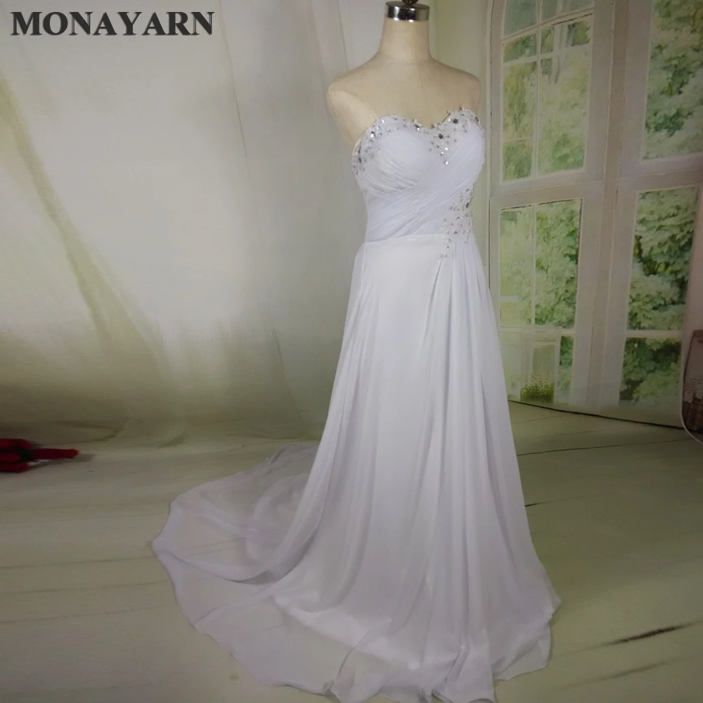 Бесплатная доставка в наличии дешевое шифоновое пляжное бальное платье