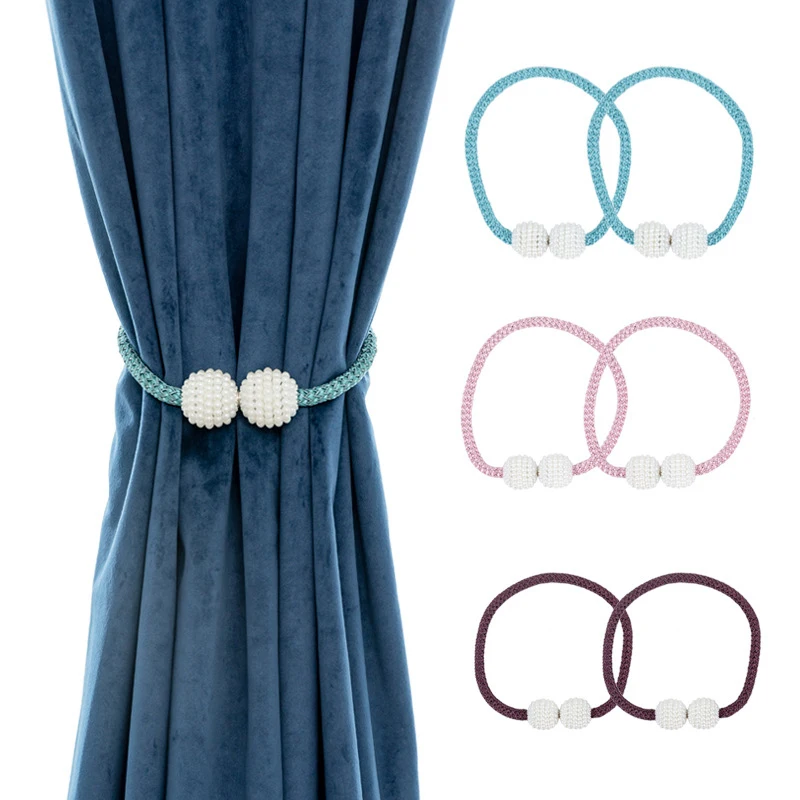 Жемчужный магнитный зажим для штор держатель в домашних условиях подвесные