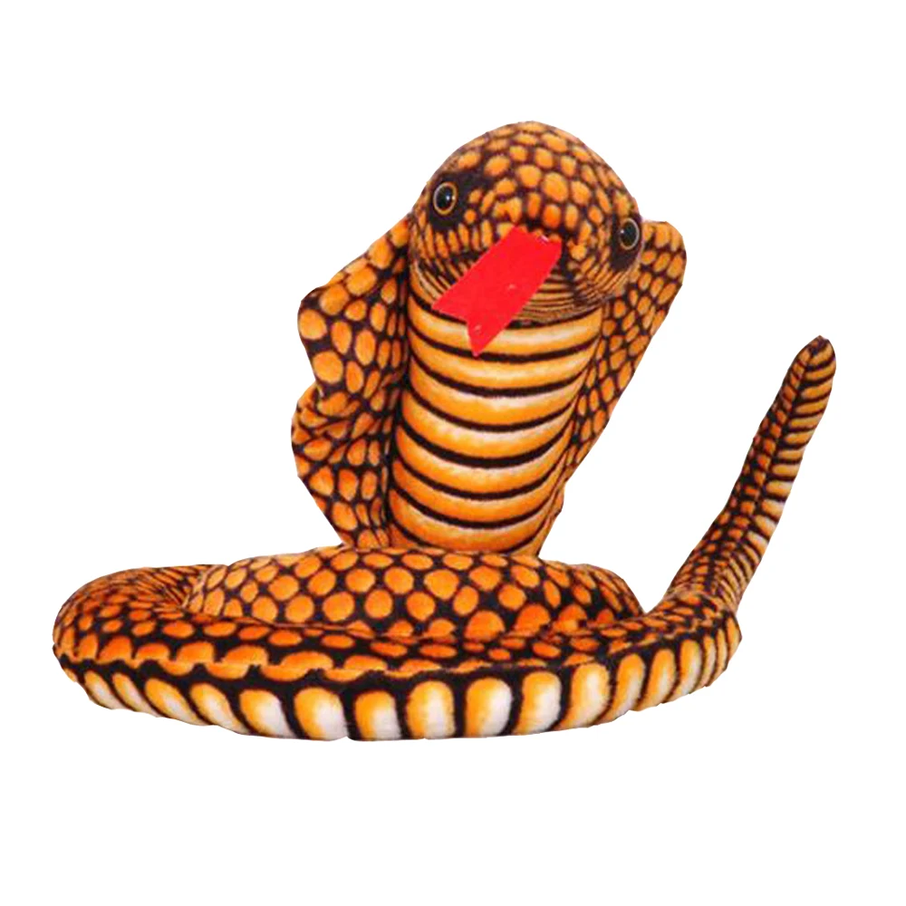Детская мягкая плюшевая игрушка имитация кобры змея детский подарок на